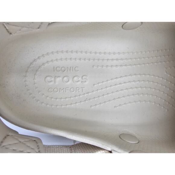 Crocs Unisex M/8 W/10 Duet Max II 2 Clog Stucco Beige Casual Sandal - Picture 2 of 7